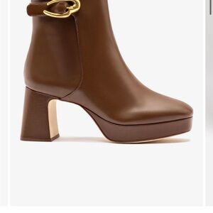 Dolly Verona Low Boot In Burnt Umber Leather